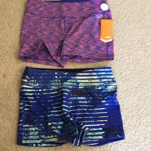 Two pair of new Avia shorts size small